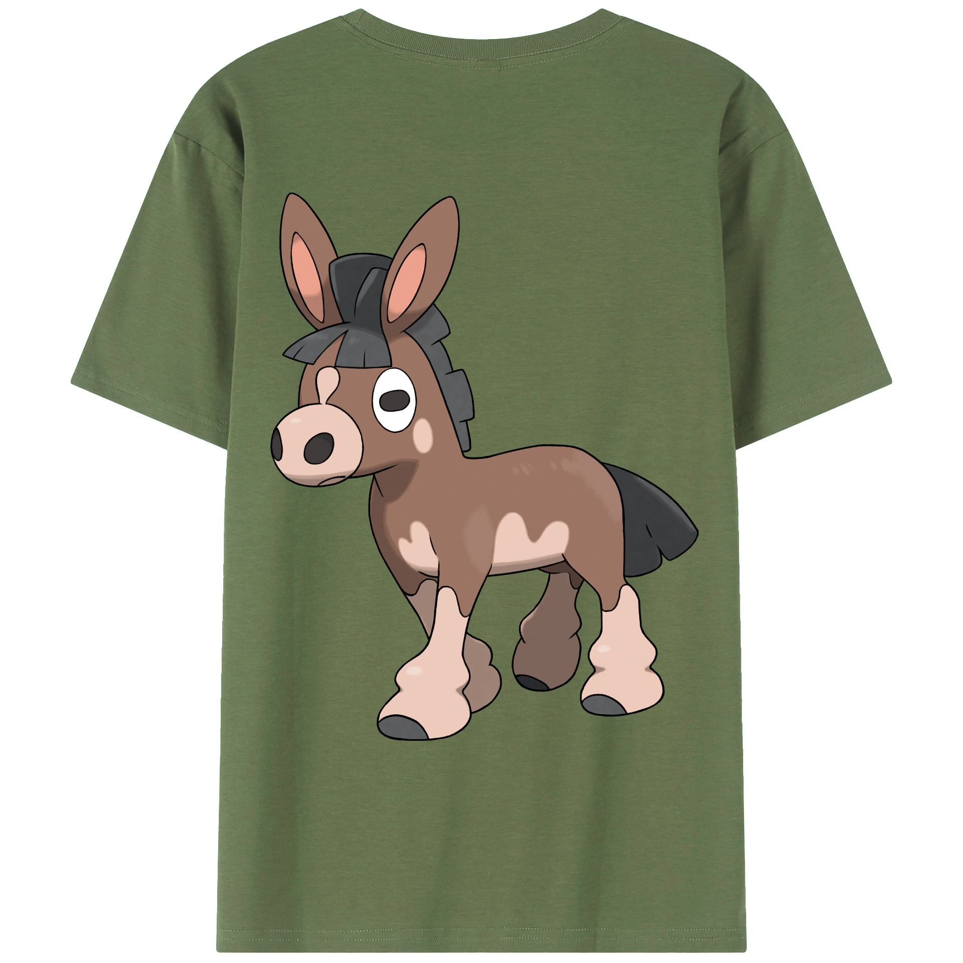 （画像用） ポケットモンスター Pokémon 綿100％ メンズ半袖Tシャツ（バックプリント） 通気性